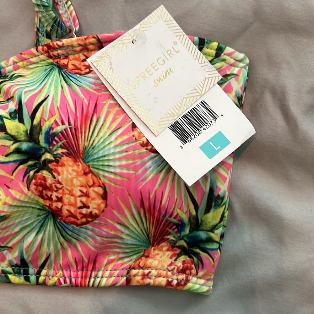 NWT Spreegirl Pineapple bikini womens size large - Picture 2 of 5